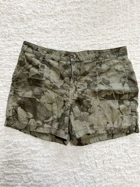 Calvin Klein Camo Shorts 12 100% Cotton Classic Athleisure Chino